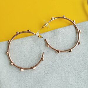 Kendra Scott Rose Gold Haven Heart Hoop Earrings